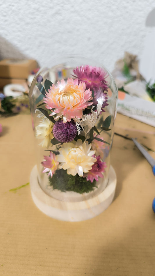 CÚPULA DE FLORES • Flores preservadas