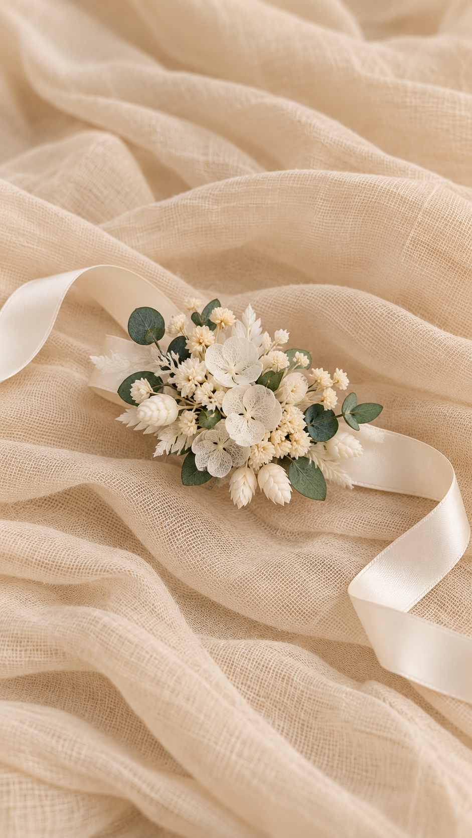 PULSERA FLORAL - Ramo de novia