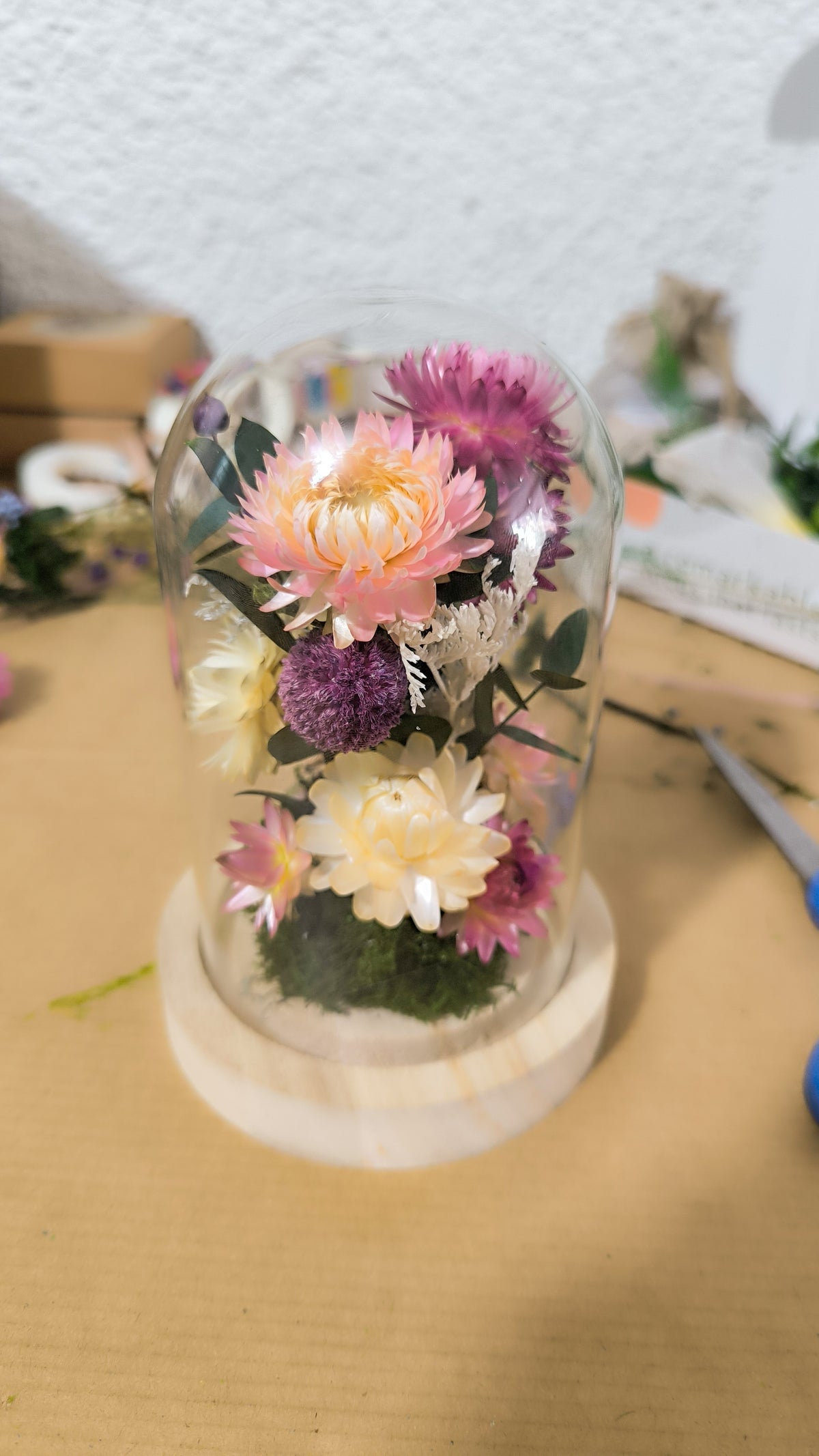 CÚPULA DE FLORES • Flores preservadas