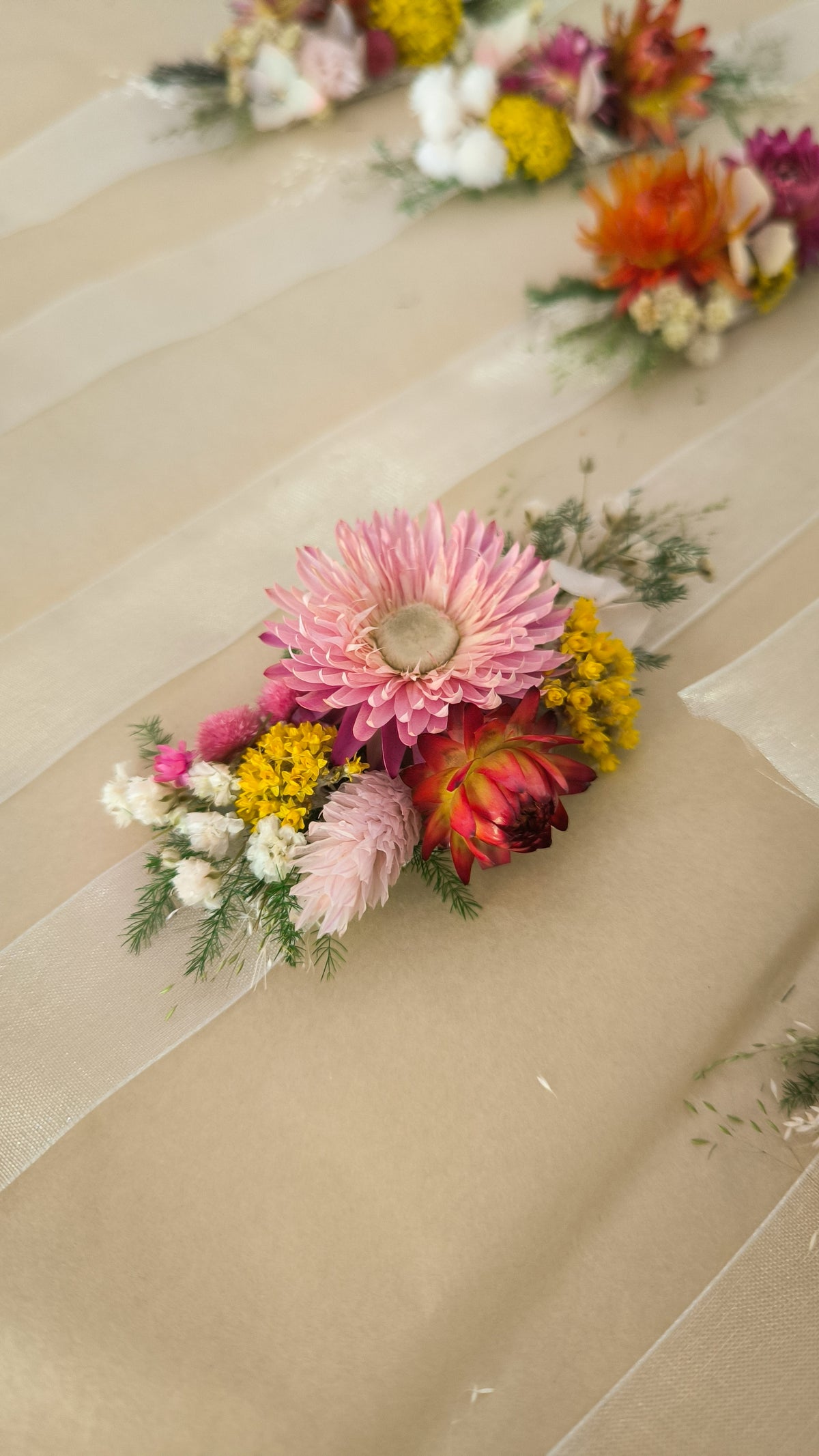 PULSERA FLORAL - Ramo de novia