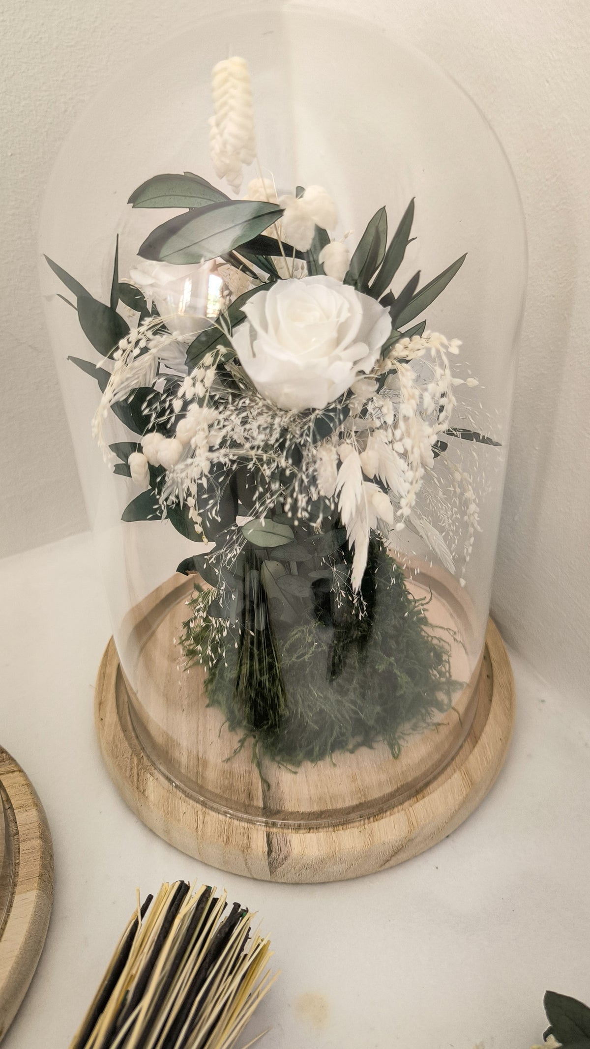 CÚPULA DE FLORES • Flores preservadas
