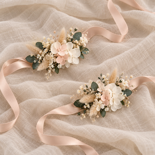 PULSERA FLORAL - Ramo de novia