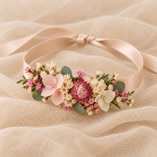 PULSERA FLORAL - Ramo de novia