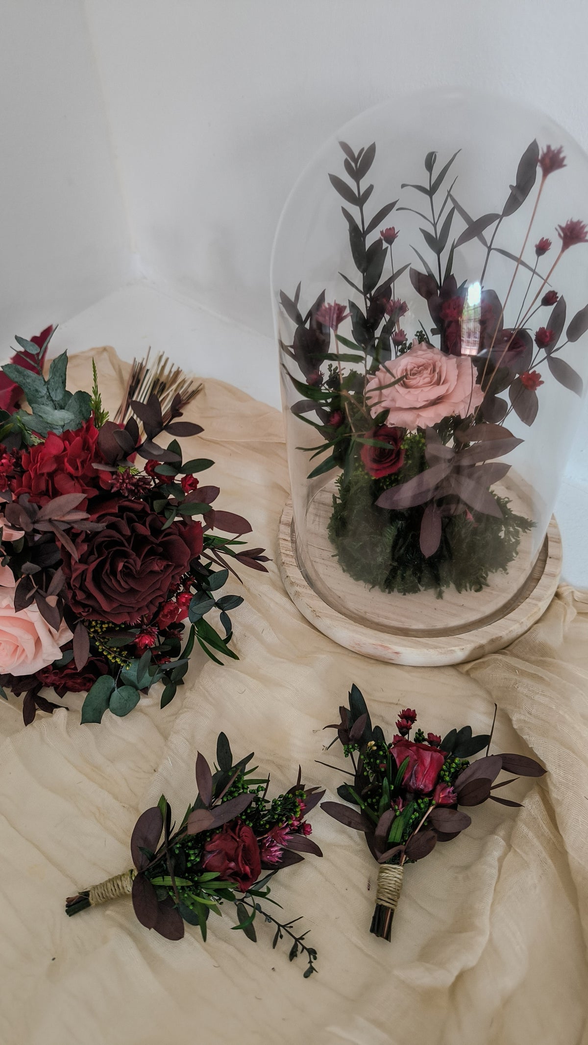 CÚPULA DE FLORES • Flores preservadas