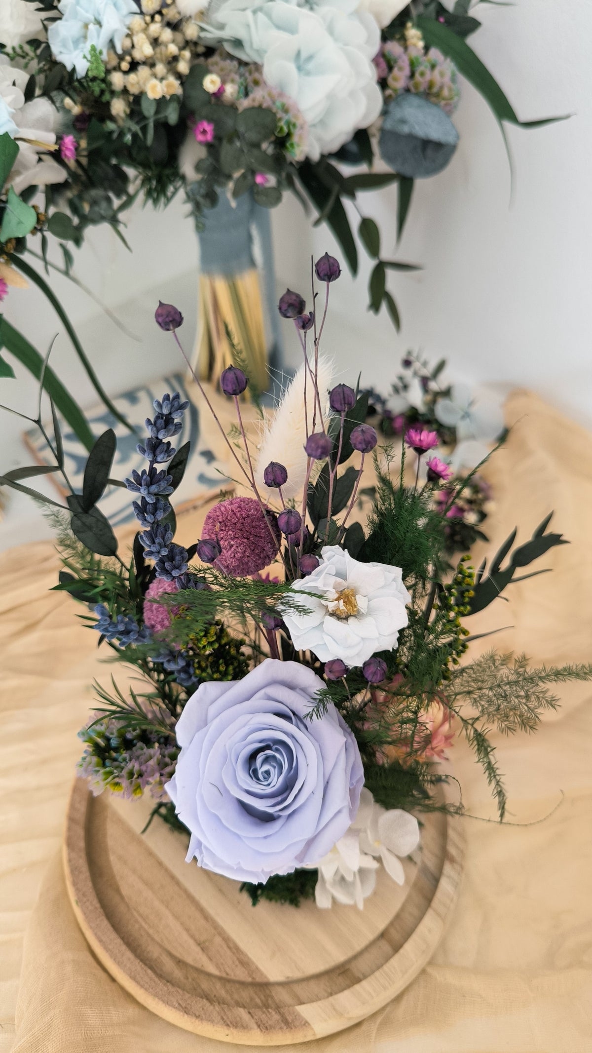 CÚPULA DE FLORES • Flores preservadas