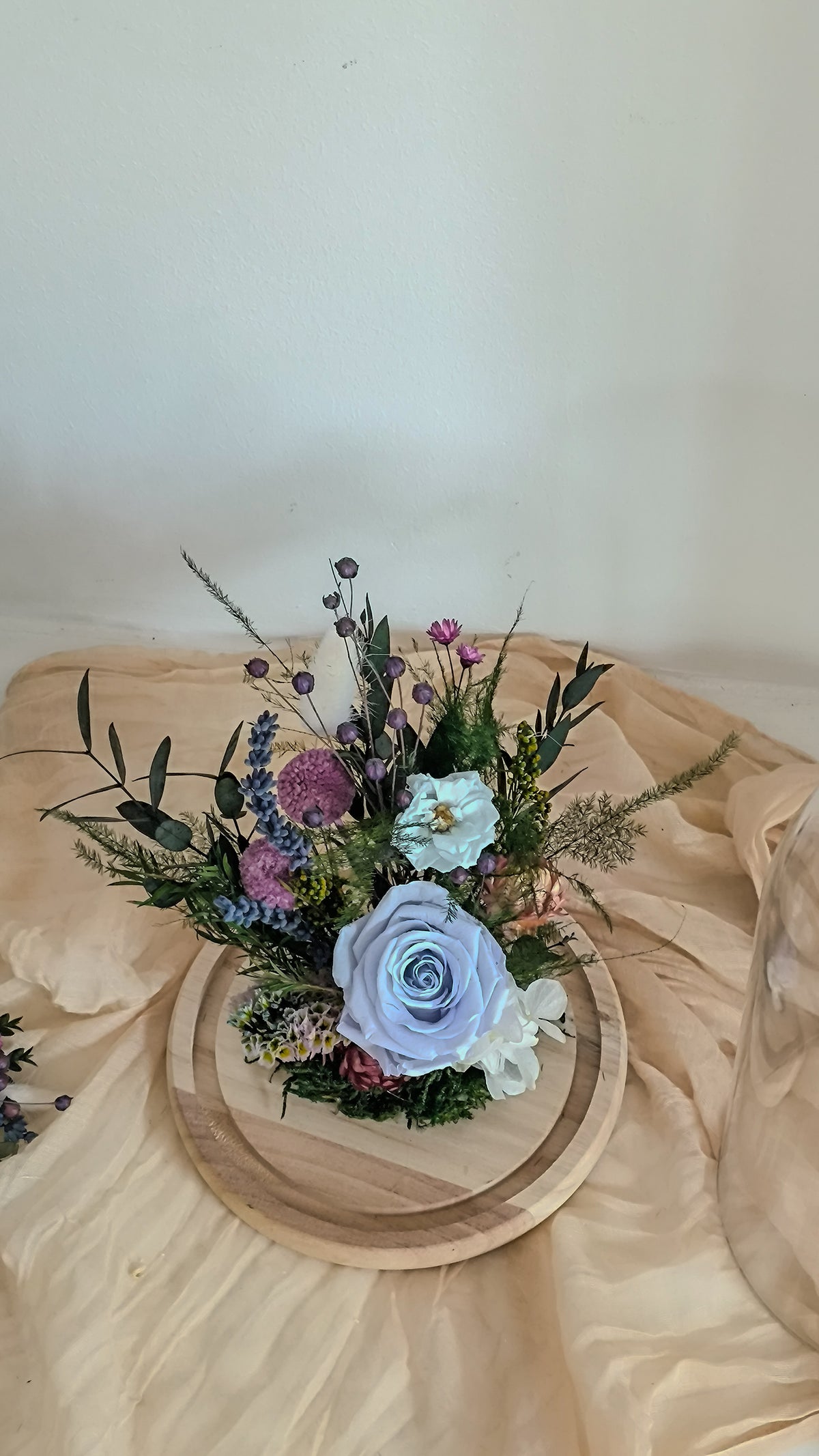 CÚPULA DE FLORES • Flores preservadas