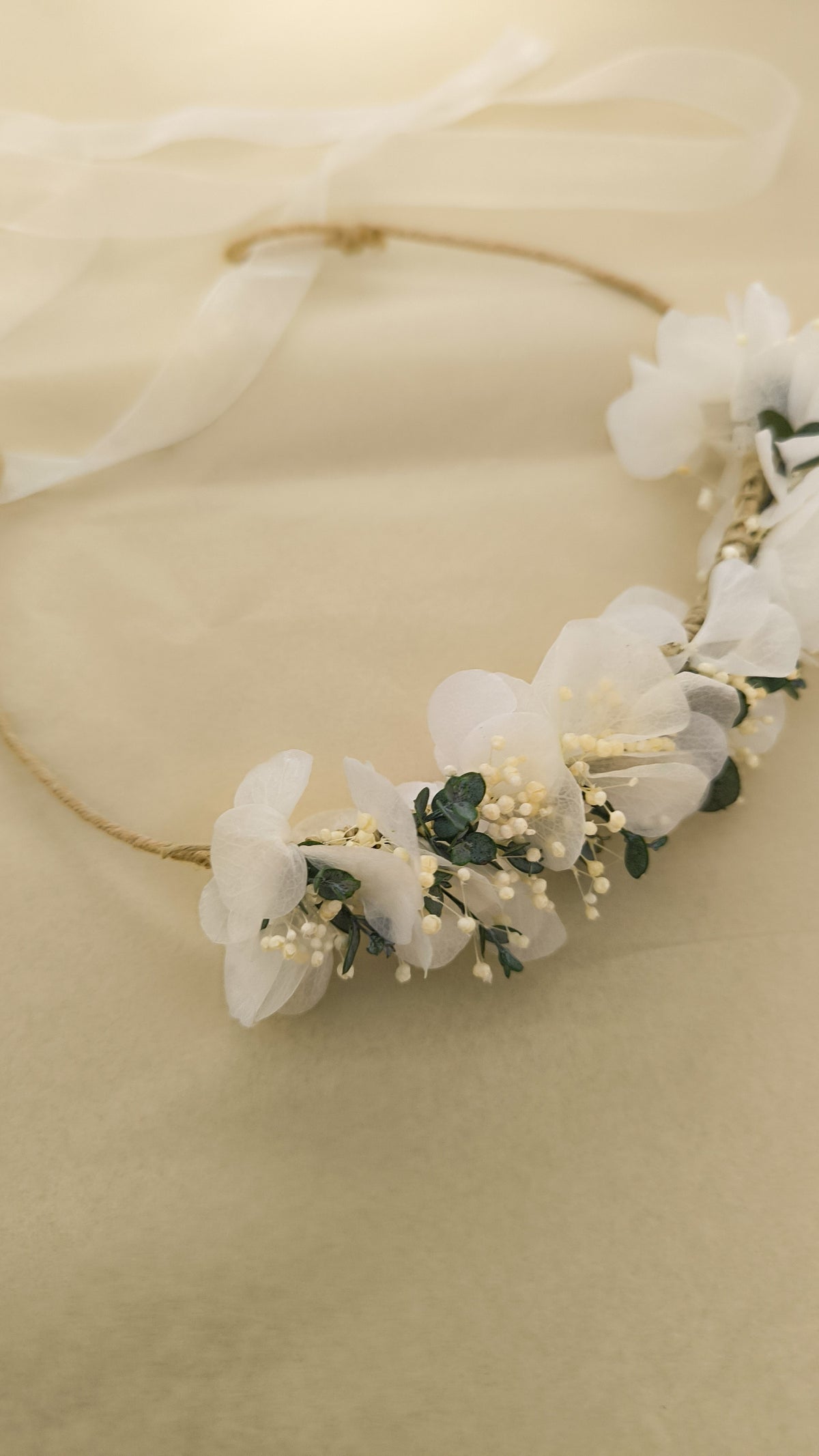 CORONA DE FLORES • Ramo de novia